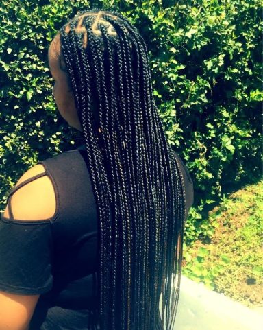 Small Knotless Braids $160