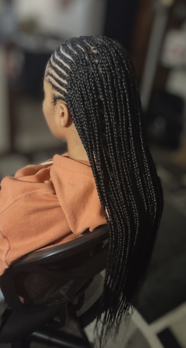 Fulani Cornrow Braids with Knotless $125
