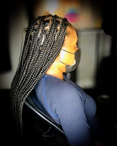 Large Knotless Braids $125